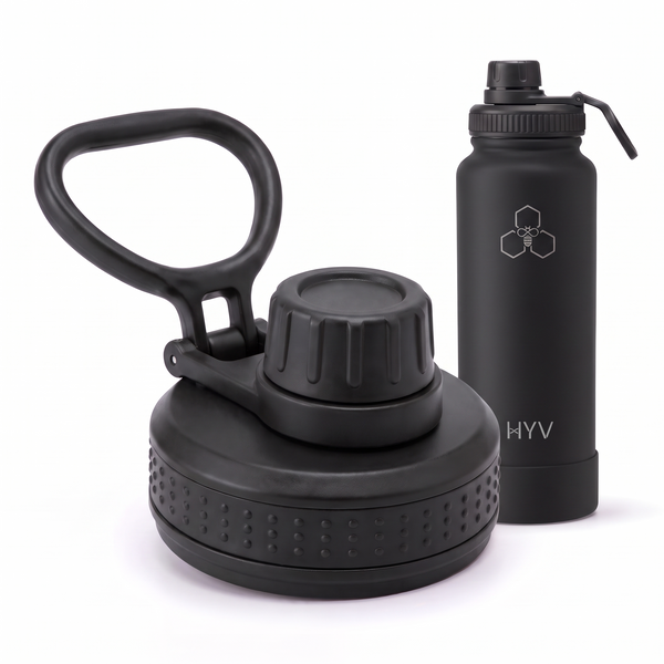 HYV Luxe Chug Lid – Fits LuxeFlow, LuxeSip & MagFlex 1L | Replacement Lid, Leakproof HYV