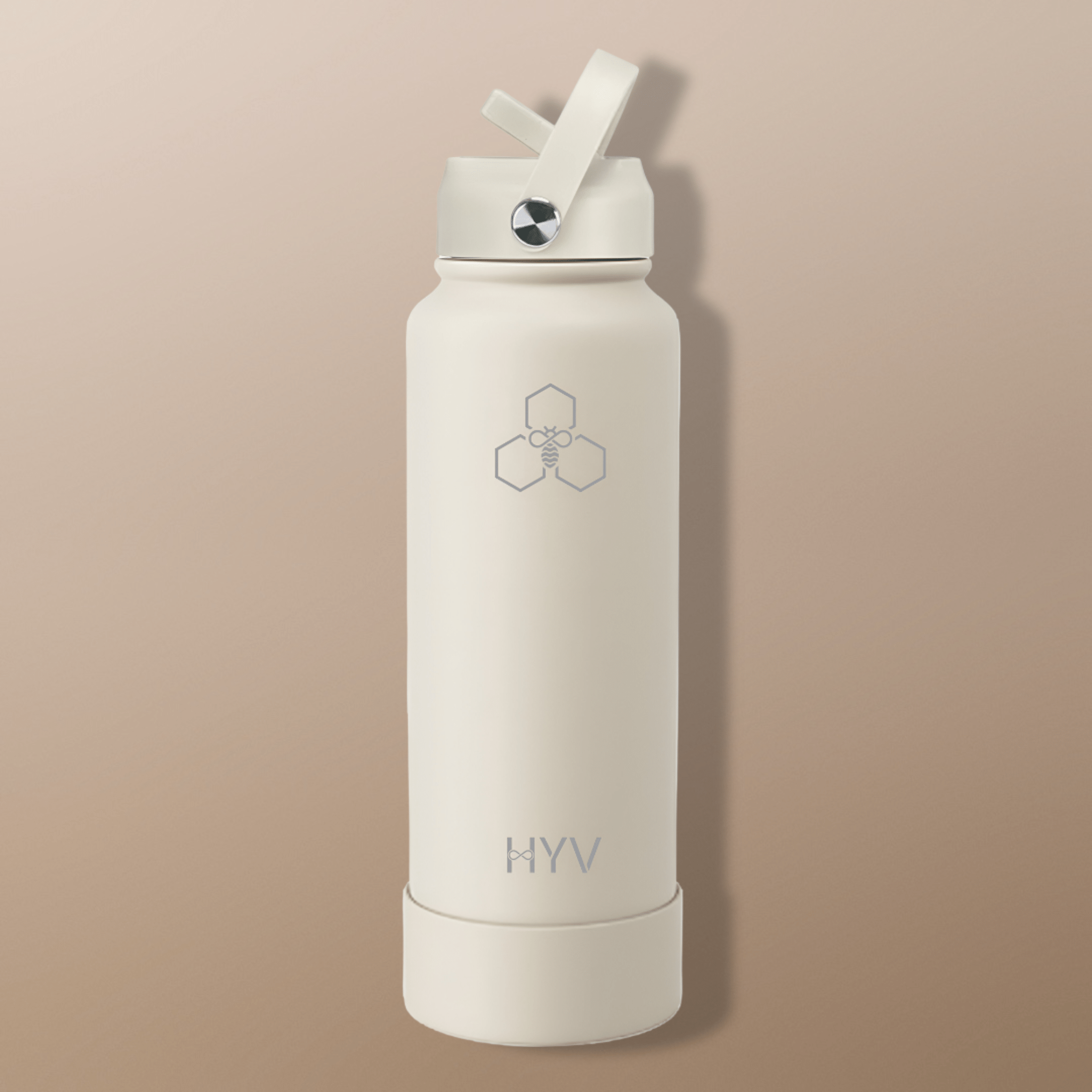 HYV LuxeSip - Premium Insulated Water Bottle with Sipper Cap + Silicone Boot (950ml) - HYV