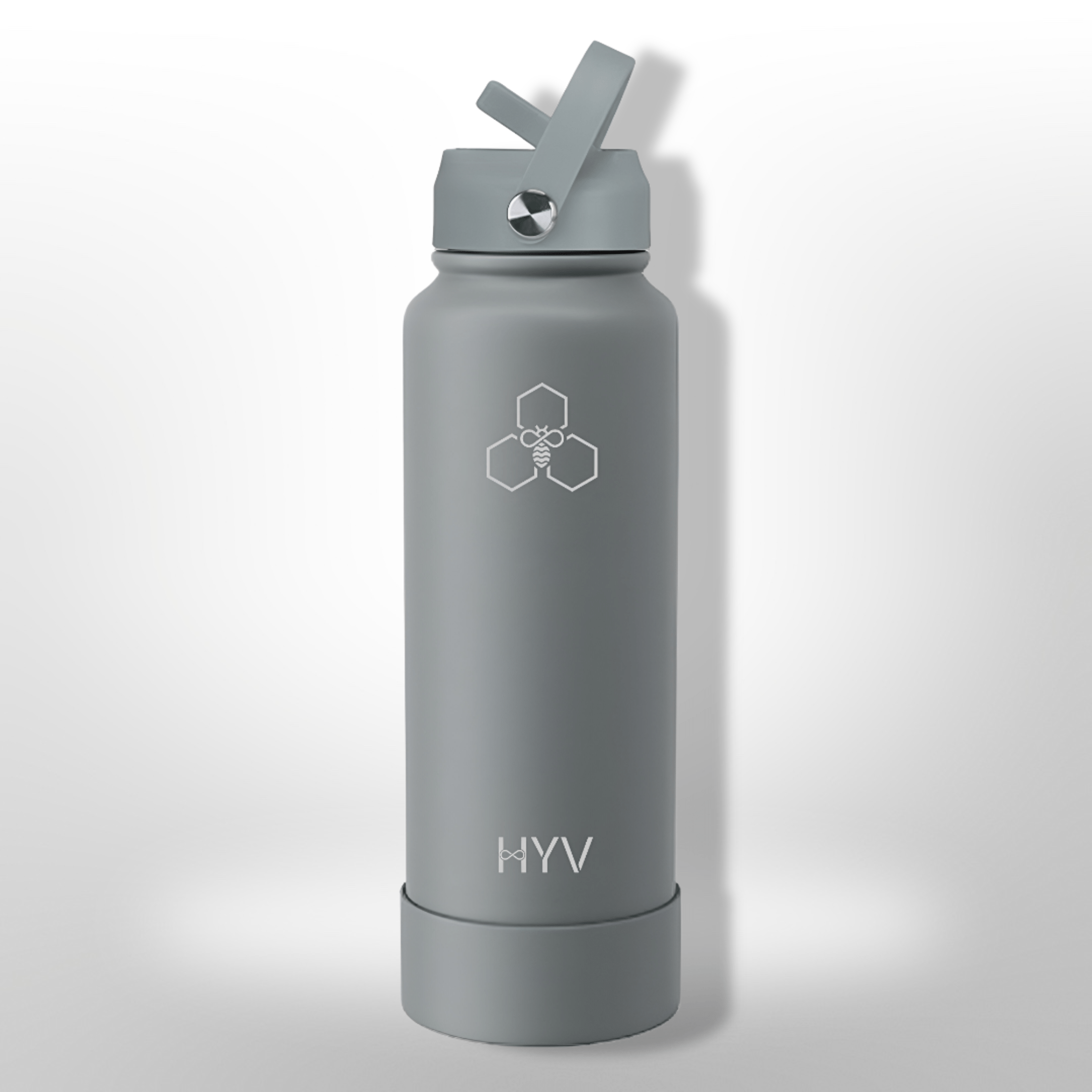 HYV LuxeSip - Premium Insulated Water Bottle with Sipper Cap + Silicone Boot (950ml) - HYV