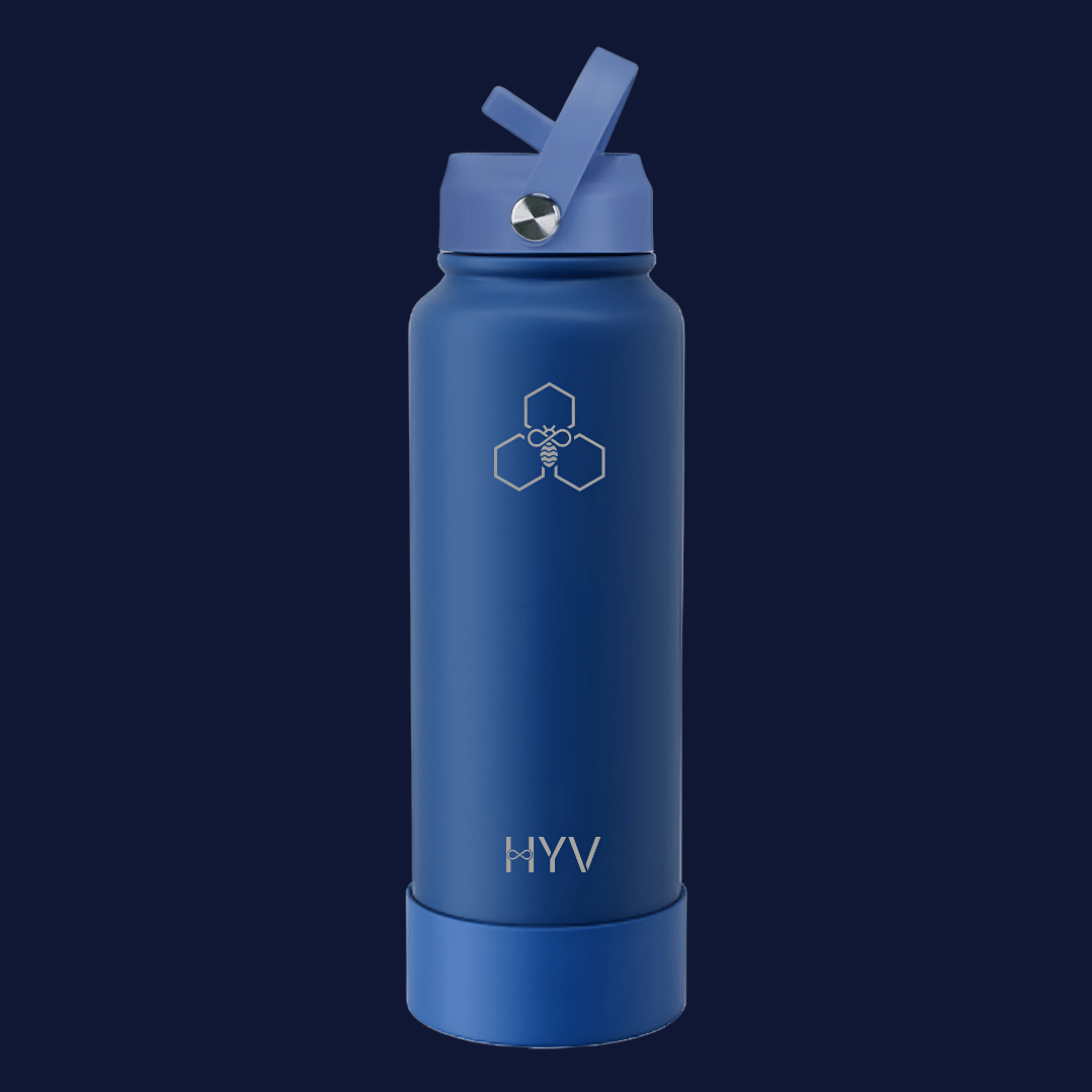HYV LuxeSip - Premium Insulated Water Bottle with Sipper Cap + Silicone Boot (950ml) - HYV