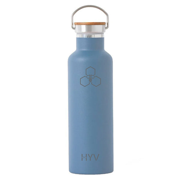 HYV SlimPro 750ml bottle in dusty blue, photographed on white