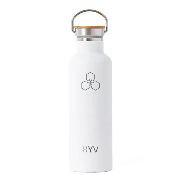 HYV SlimPro 750ml bottle in arctic white, photographed on white