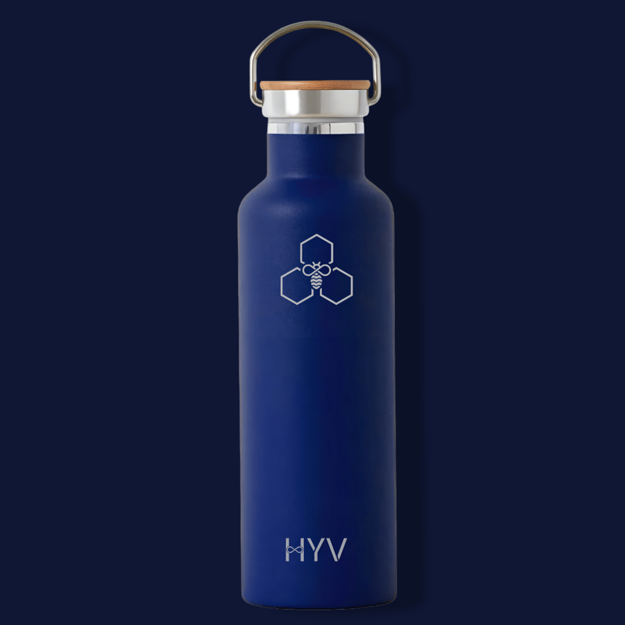 HYV SlimPro - Insulated Water Bottle with Stainless Steel Lid & Handle (710ml) - HYV
