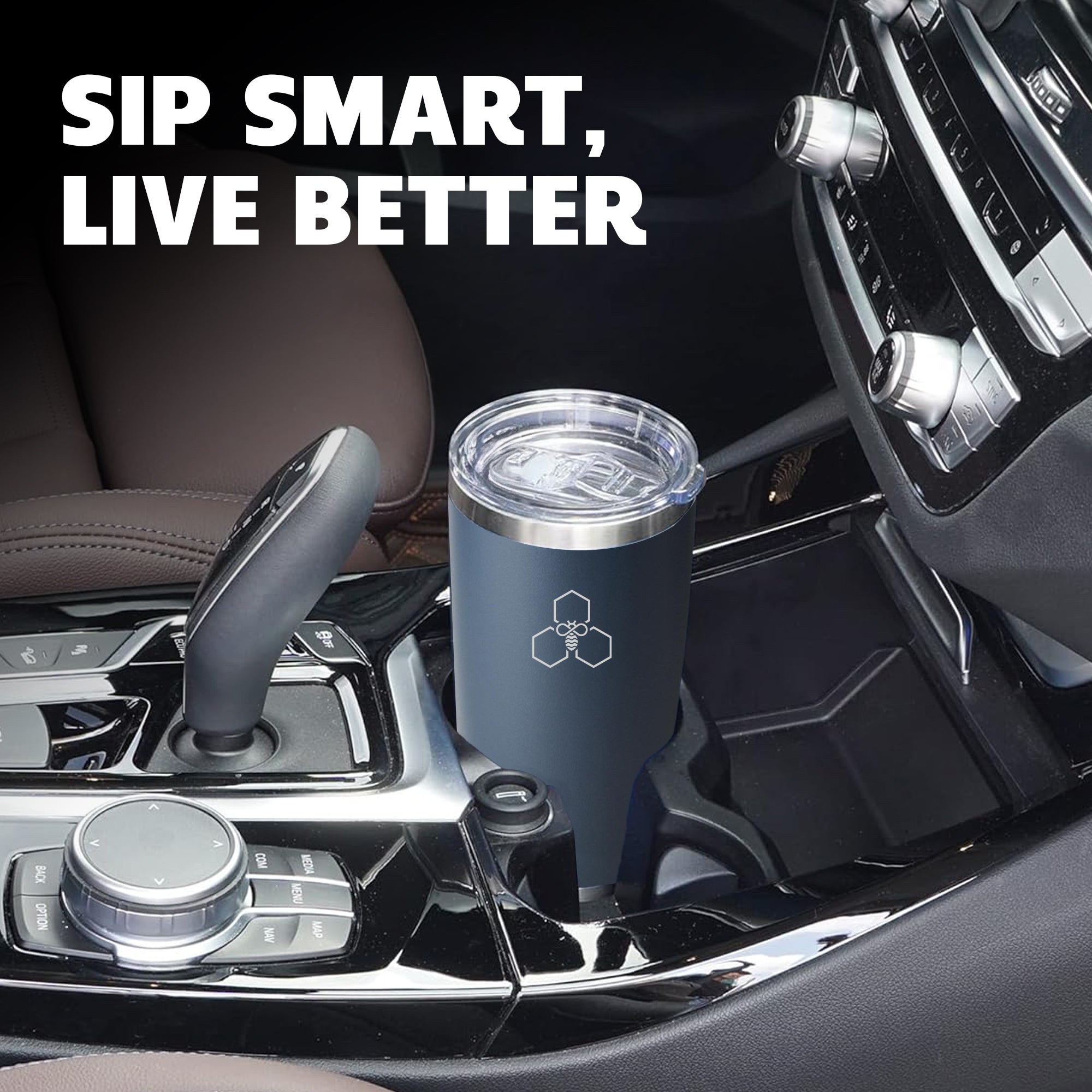 HYV ChillSip - Sleek Insulated Tumbler for Hot & Cold Drinks (590ml)
