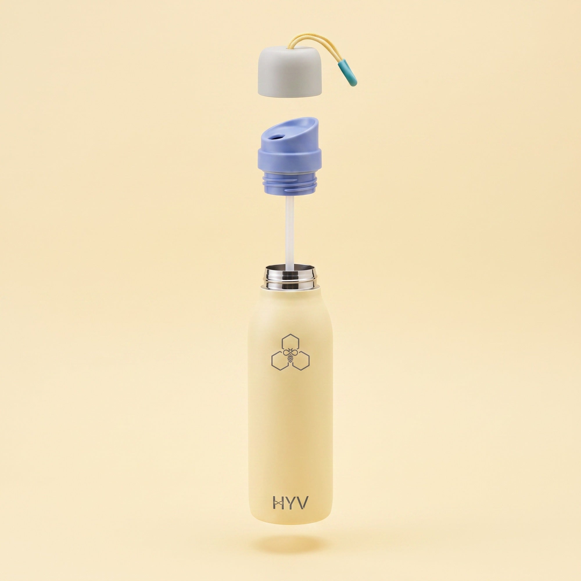 HYV DualFlow Slim – Insulated Water Bottle with 2-in-1 Chug & Sipper Lid | 750ml, Slim Cup-Holder Fit, Leakproof HYV Healthtech Private Ltd