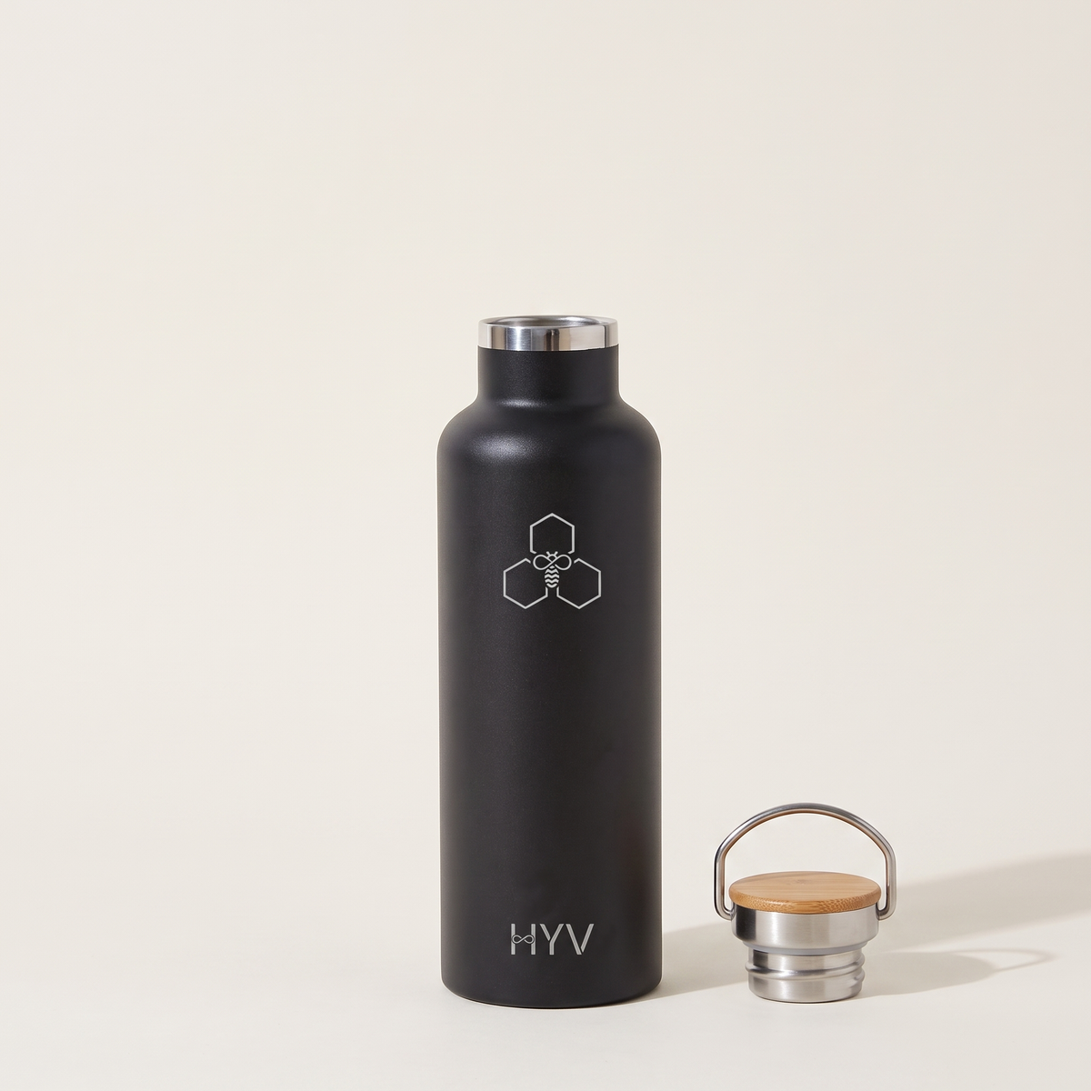 HYV SlimPro – Slim Insulated Water Bottle with Steel Lid & Handle | 750ml HYV