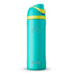 HYV DualFlow 750ml bottle in turquoise, photographed on white
