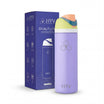 HYV DualFlow 750ml bottle in lilac purple, beside its purple retail box