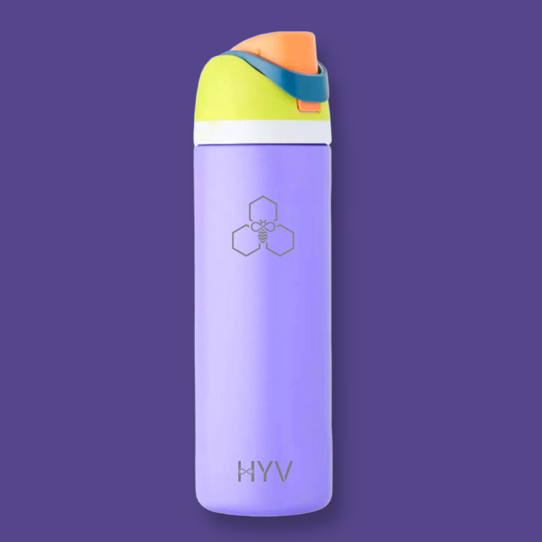 HYV DualFlow - Insulated Water Bottle with Chug & Sipper Cap (710ml) - HYV
