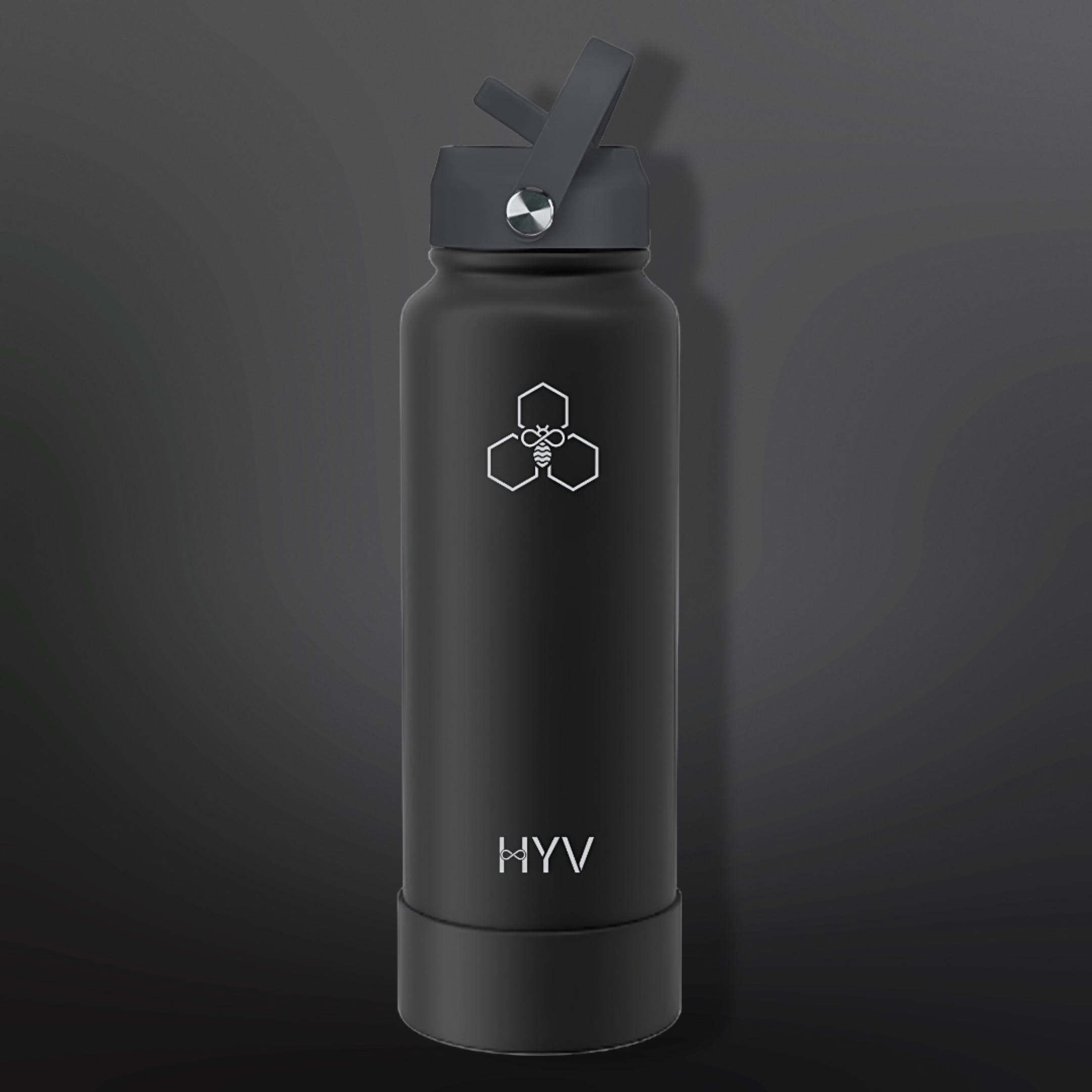 HYV LuxeSip - Premium Insulated Water Bottle with Sipper Cap + Silicone Boot (950ml) - HYV