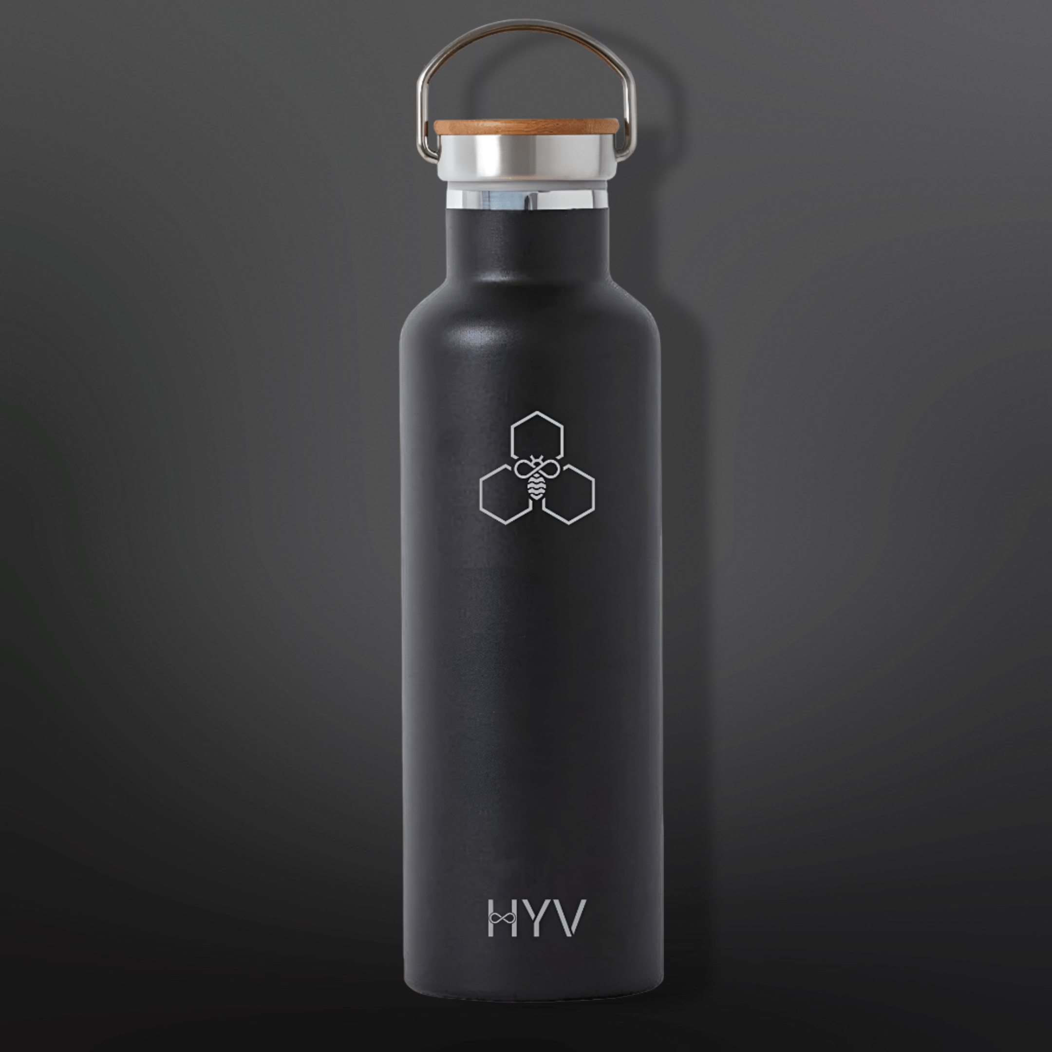 HYV SlimPro - Insulated Water Bottle with Stainless Steel Lid & Handle (710ml) - HYV