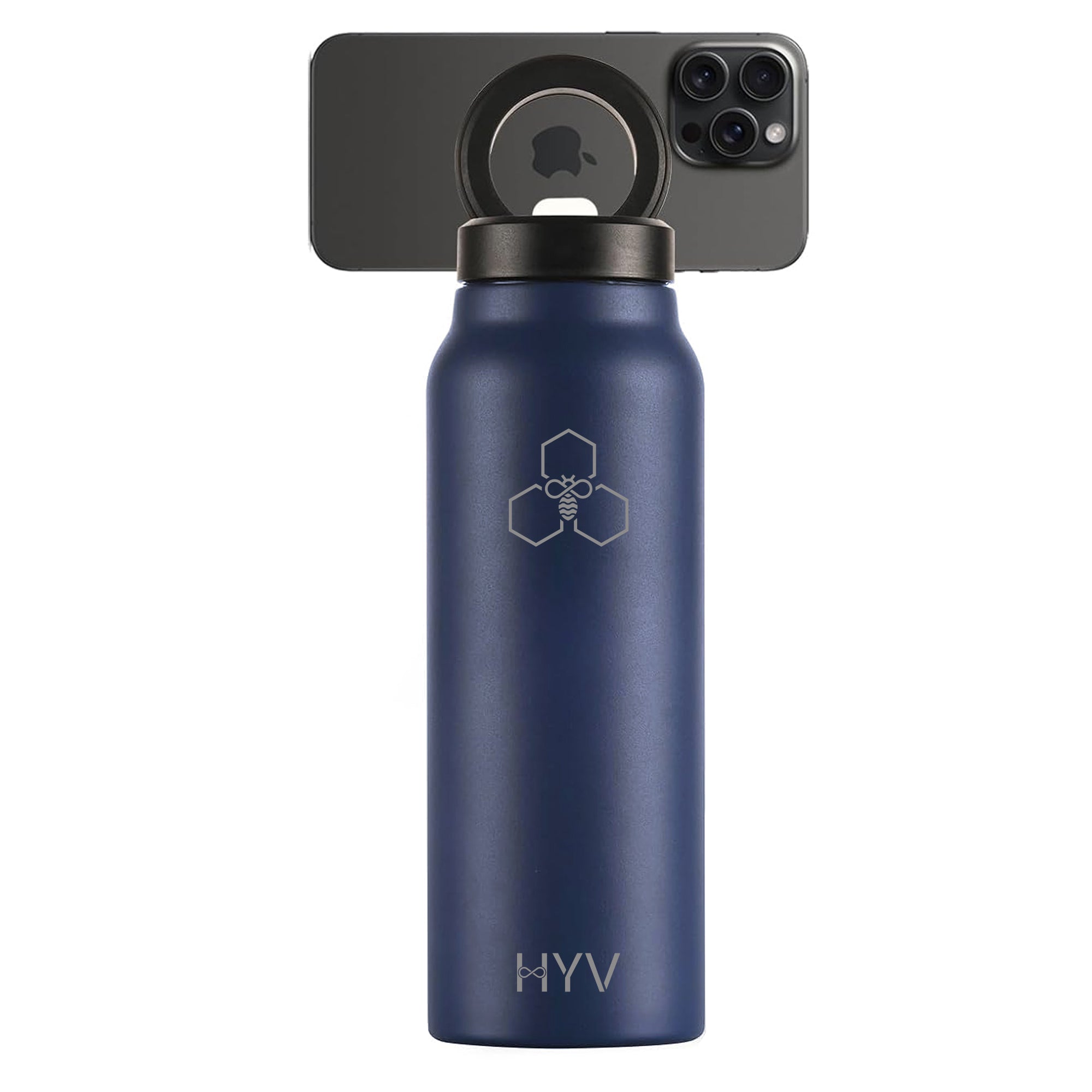 未使用 非売品◆HYT（エイチ・ワイ・ティー） ロゴ入り金属製ＵＳＢメモリ HYV SnapSip 750ml MagSafe Bottle w/ Selfie Stick