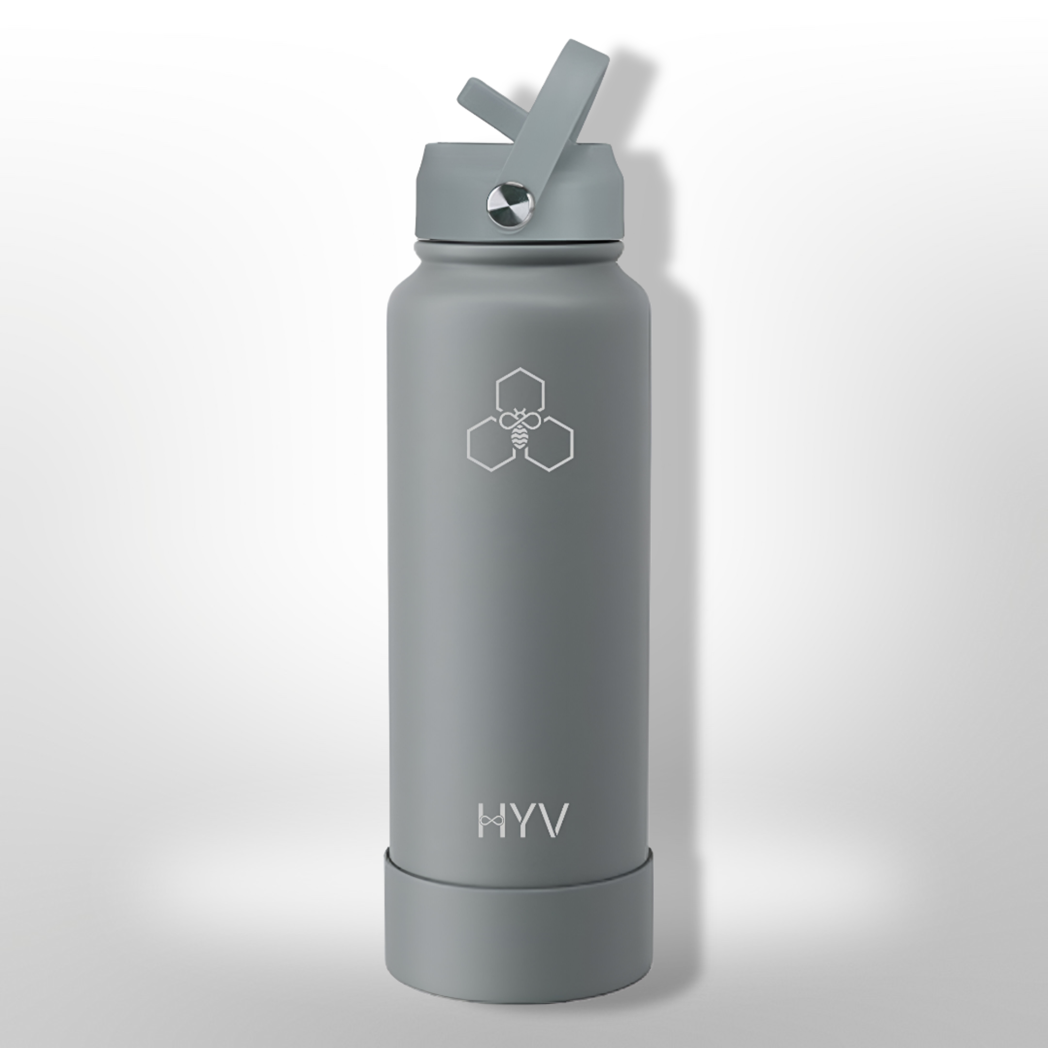 HYV LuxeSip - Premium Insulated Water Bottle with Sipper Cap + Silicone Boot (950ml)