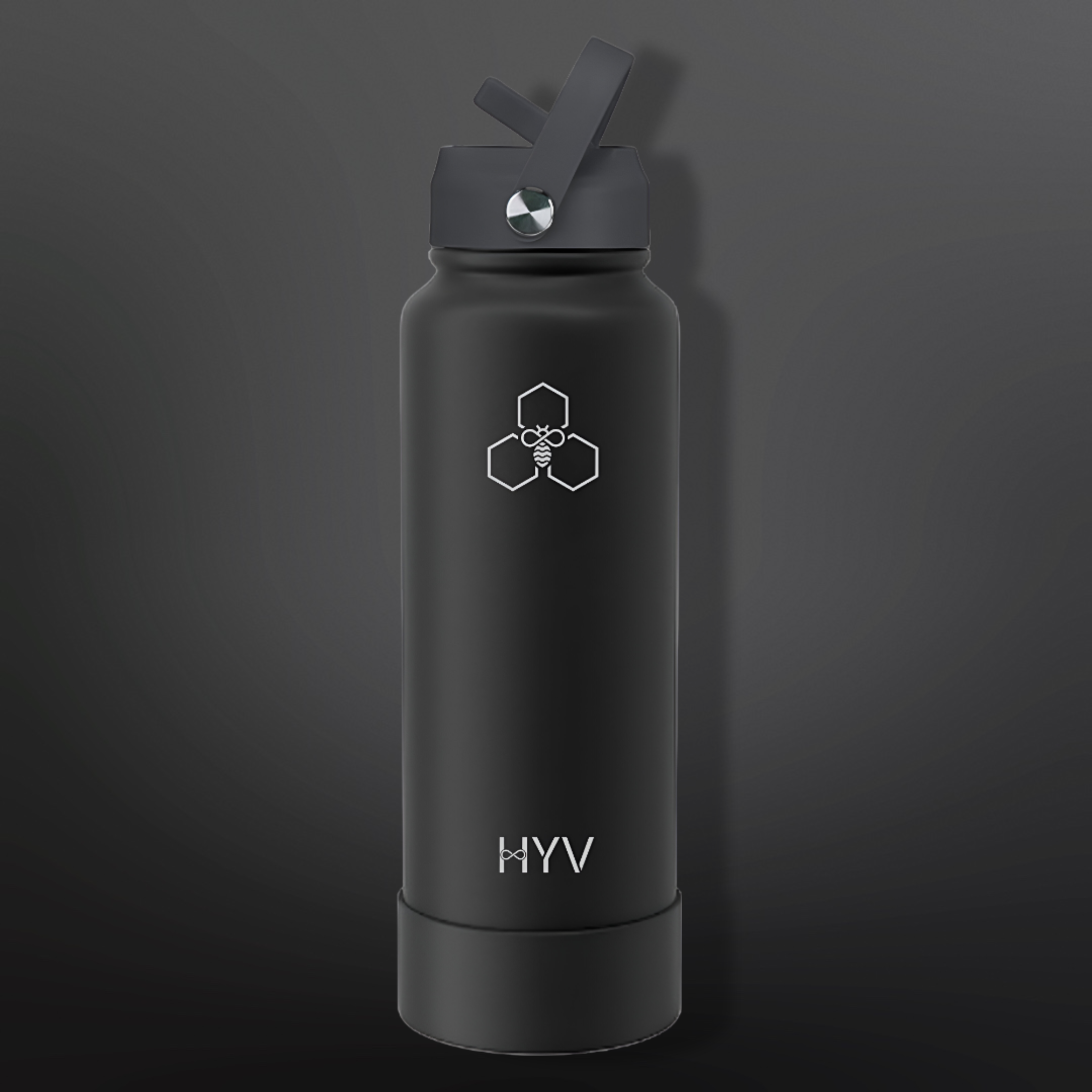 HYV LuxeSip - Premium Insulated Water Bottle with Sipper Cap + Silicone Boot (950ml)
